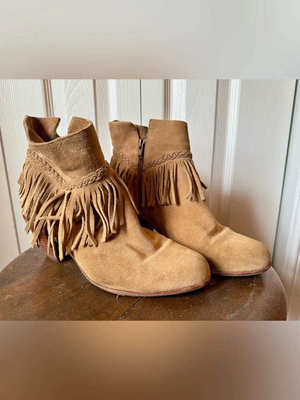 Gianni Bini Suede Tan Booties